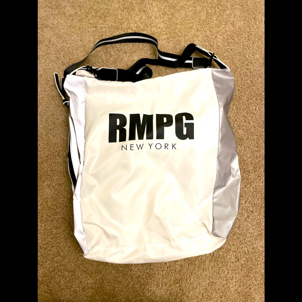 rampage new york convertible Reflective handbag White & Silver